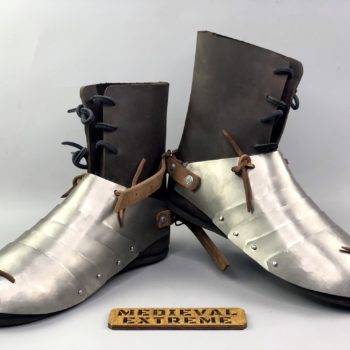 Titanium sabatons + historical shoes