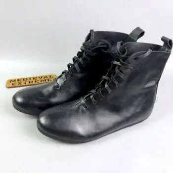 High battle boots – black