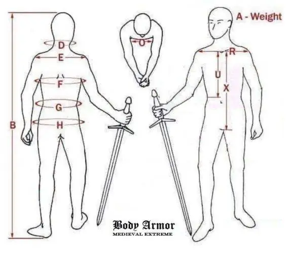 body armor measurements