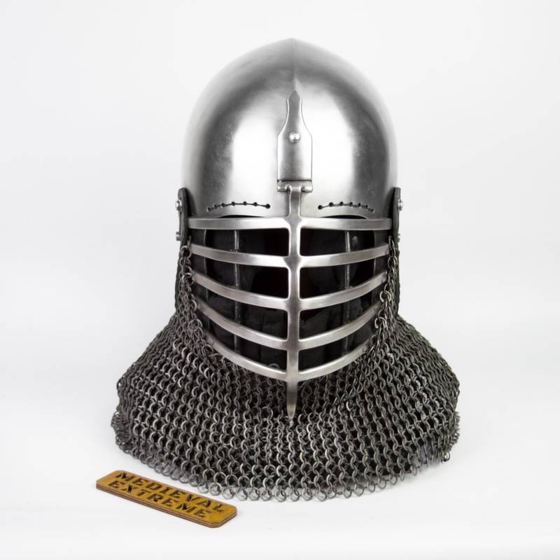 Bascinet Wolf Ribs (wolfrib helmet) type 2 • Medieval Extreme