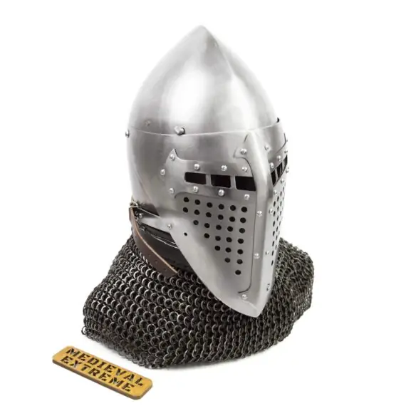 Bascinet of Alexander (ROA) steel cross helmet • Medieval Extreme