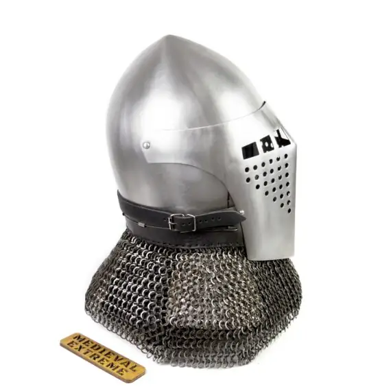 Bascinet helmet of Alexander side