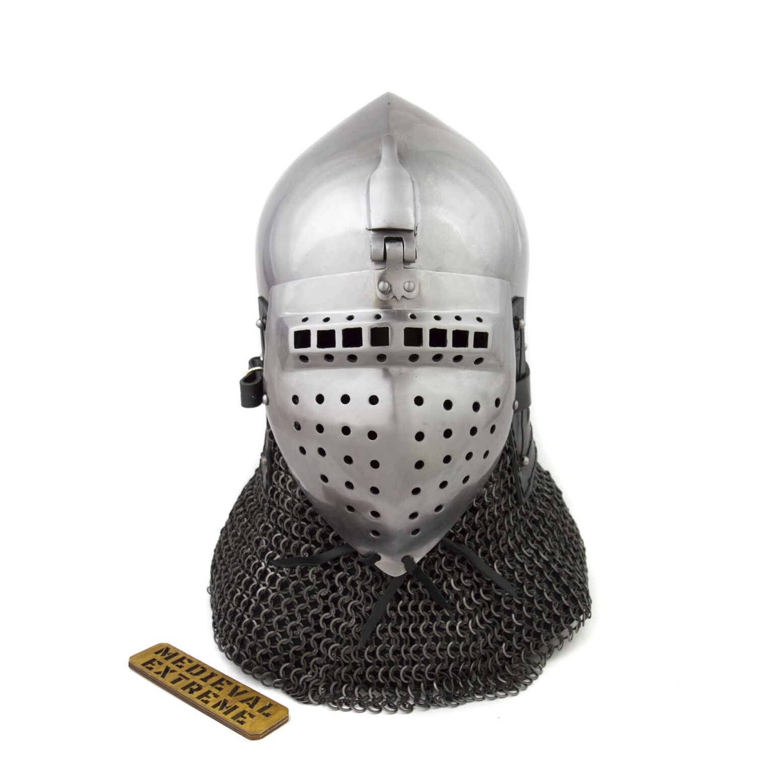 Italian Bascinet Helmet Klappvisor • Medieval Extreme