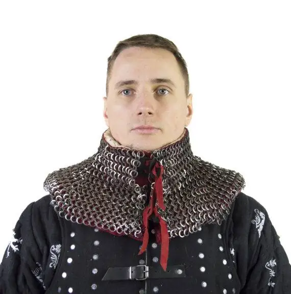 Chainmail collar for armored combat
