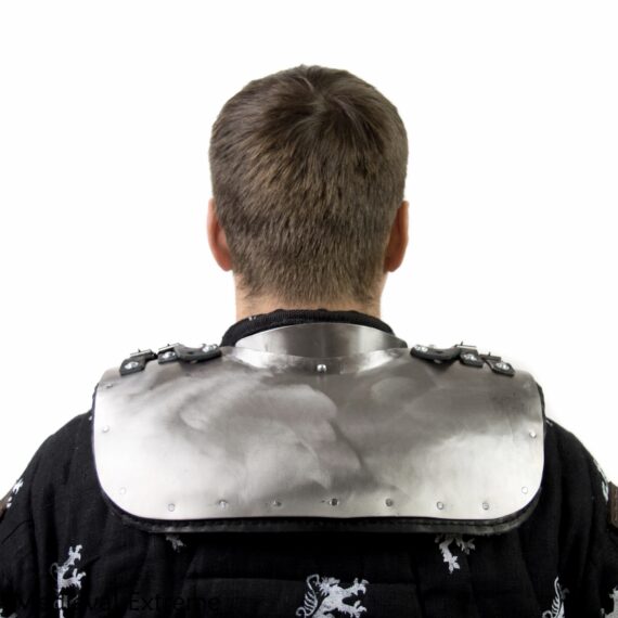 Gorget with padding neck protection for armored combat back
