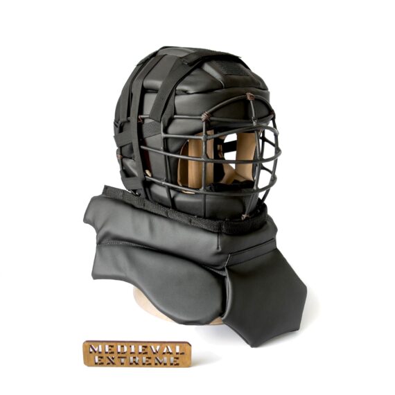 Soft armor training helmet with neck protection side