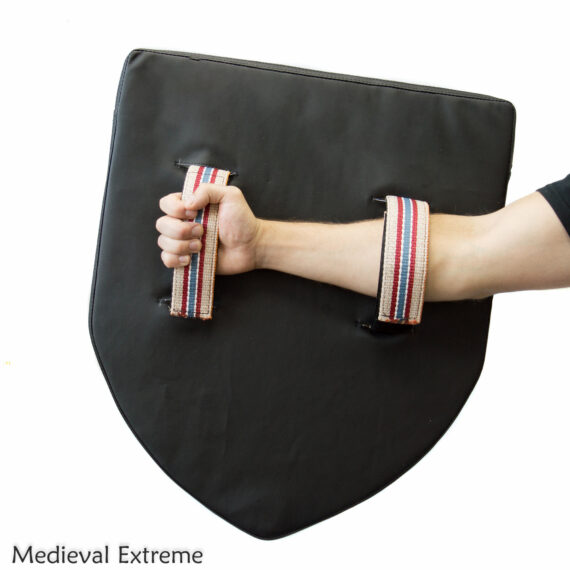 Soft armor heather shield for armored combat handles