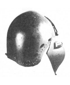 Klappvisor bascinet from Sitten for armored combat source 