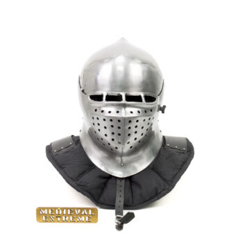 Helmet Armet for armored combat front