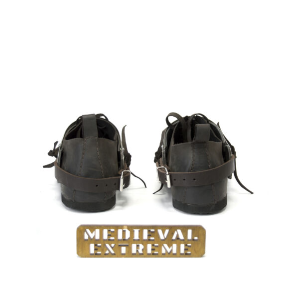 Medieval boots with sabaton combo back