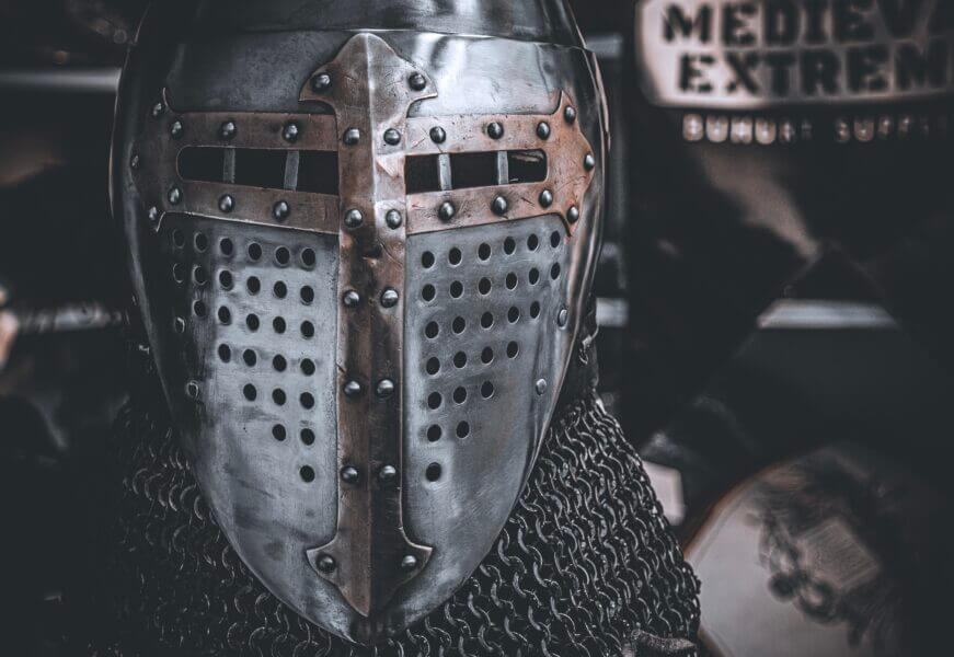 Chainmail collar for armored combat • Medieval Extreme