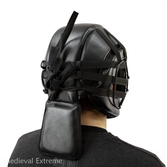 Soft armor training helmet back