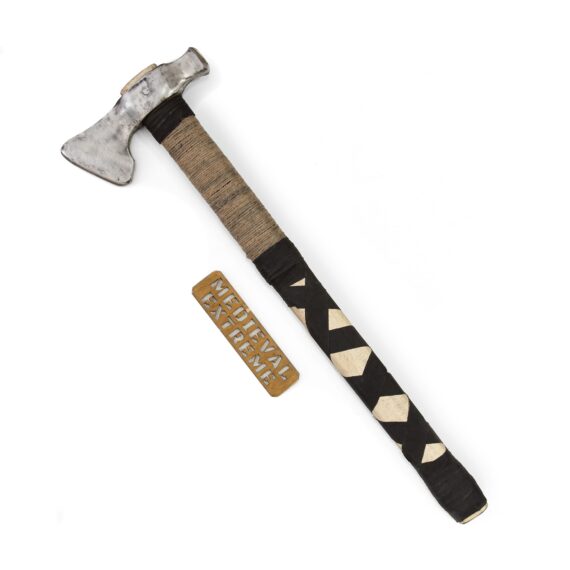 One-handed axe “Sunder” with hammerhead full length