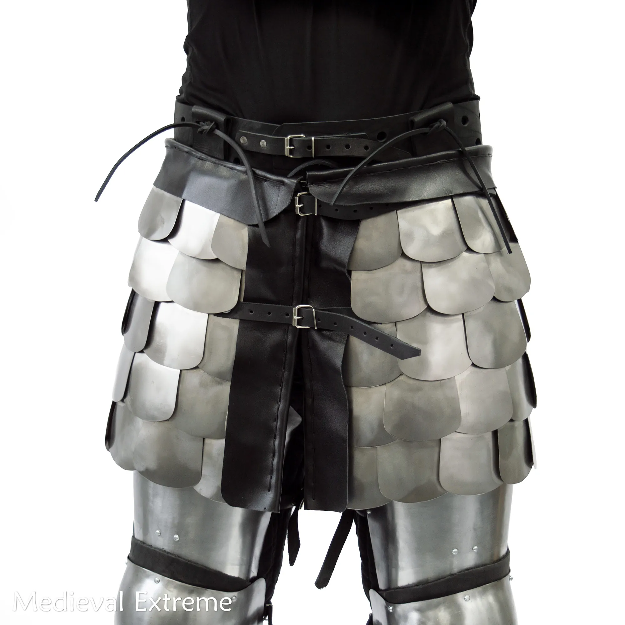 Scale armor skirt for full contact battles front on belt