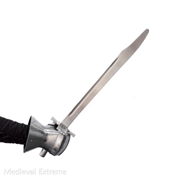 Messer sword for armored combat in hands