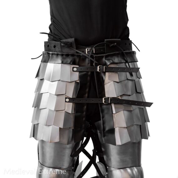Titanium scales skirt for armored combat front