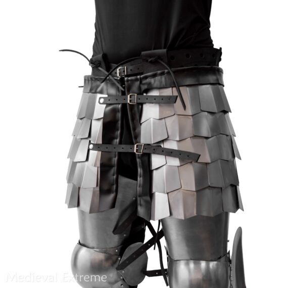 Titanium scales skirt for armored combat semi front
