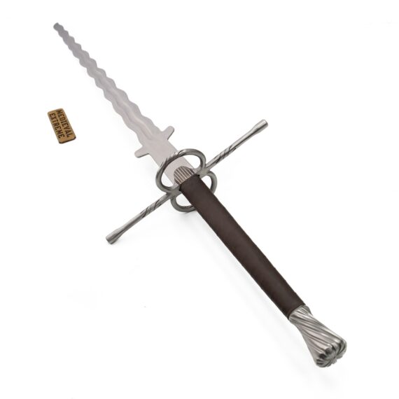Advanced flamberge two-handed sword handle
