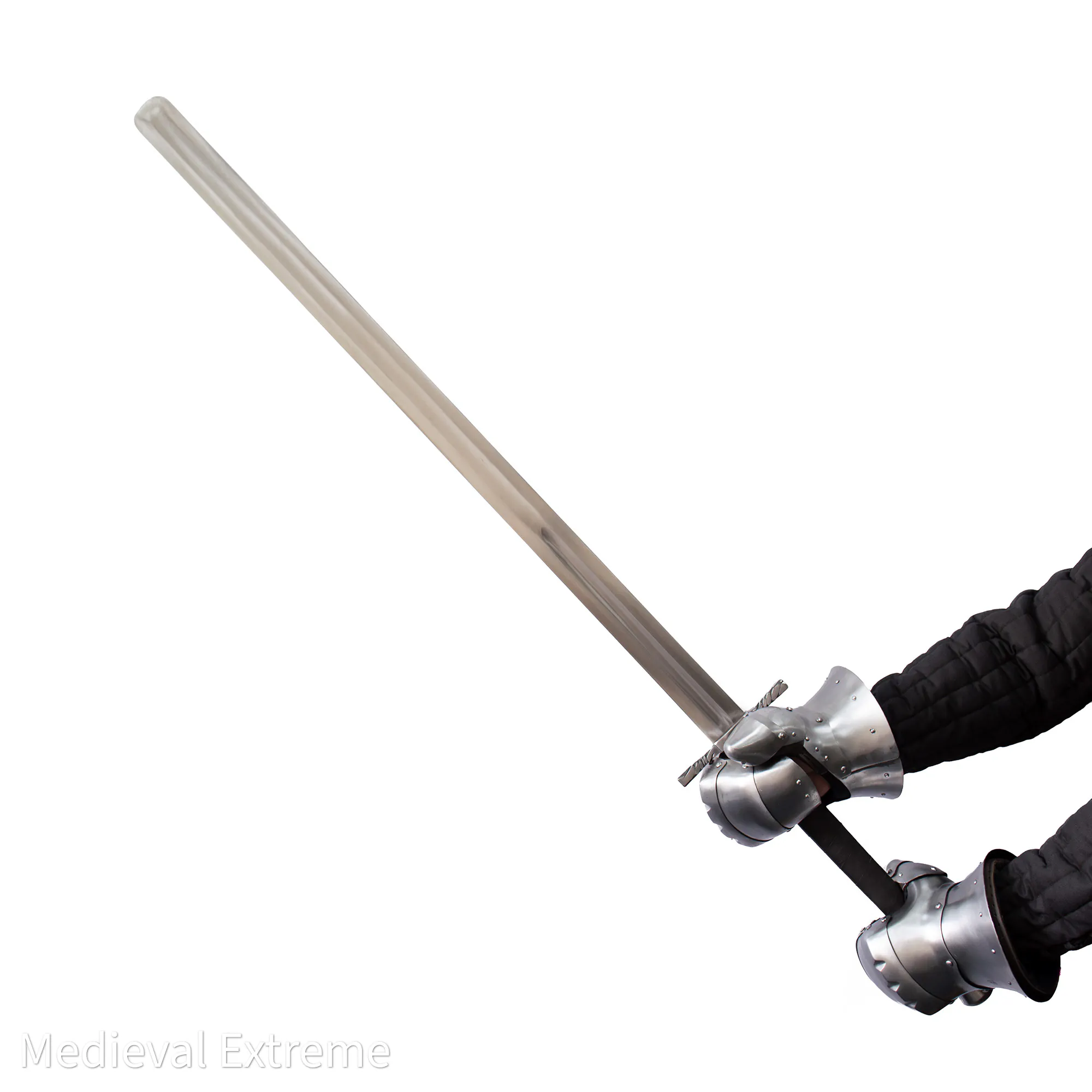 Executioner's sword for armored combat in hands