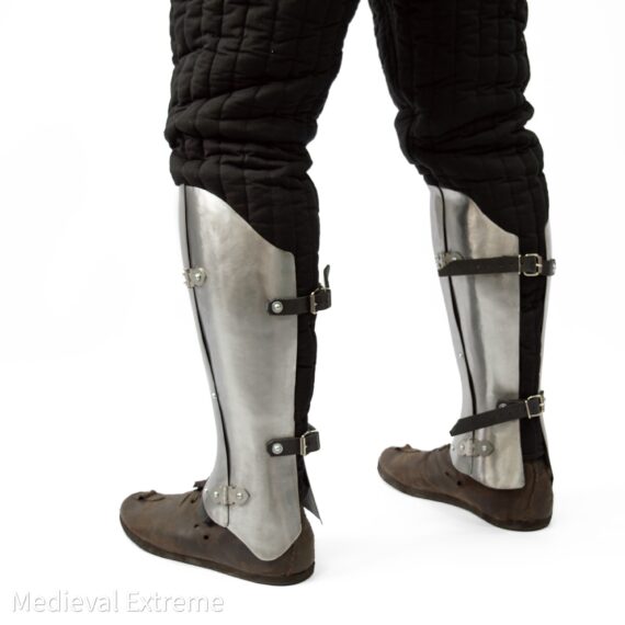 3-Plate greaves with hinges semi-back