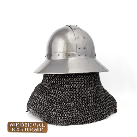 Kettle Hat helmet for armored combat semi front