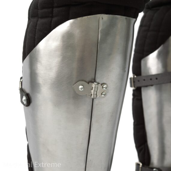 3-Plate greaves with hinges upper hinge
