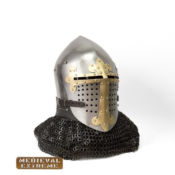 ROA helmet “Immortal” with brass cross semi-side