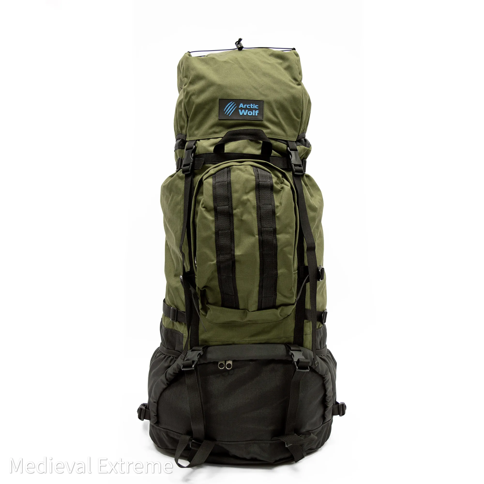 Backpack for armor 125 liters olive front