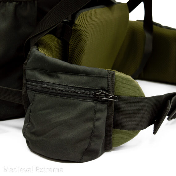 Backpack for armor 125 liters olive belt zip pocket