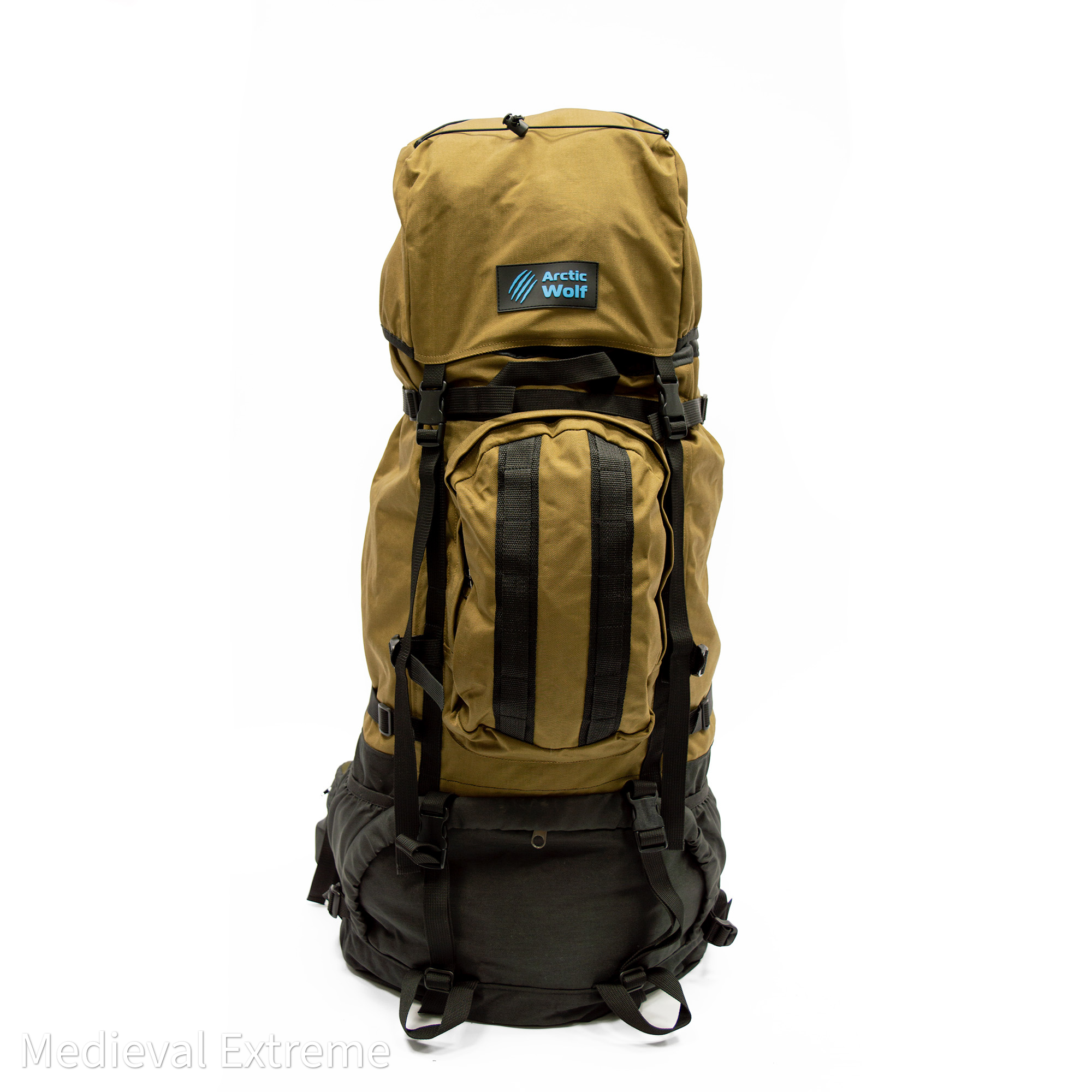Backpack for armor 125 liters coyote brown front