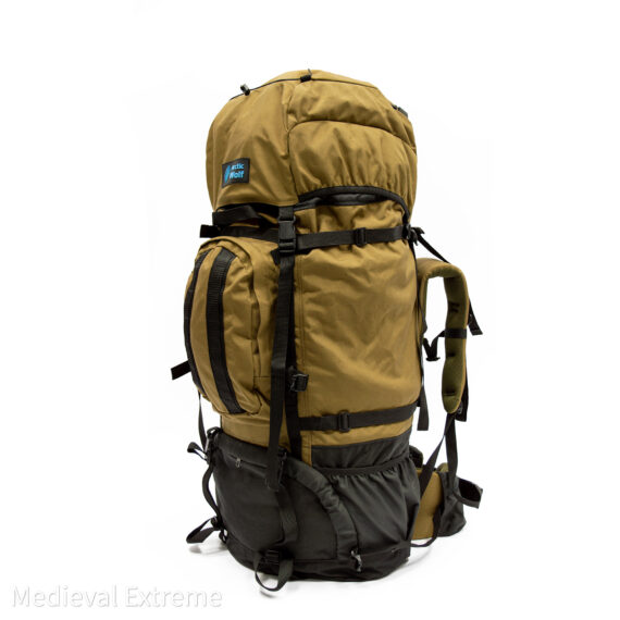 Backpack for armor 125 liters coyote brown front side