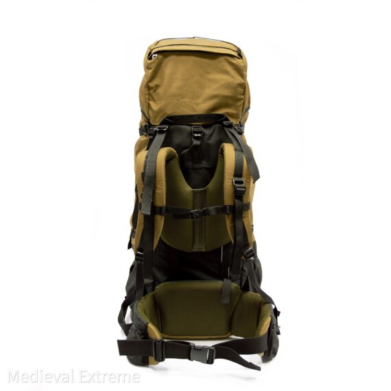 Backpack for armor 125 liters coyote brown back