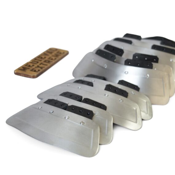 9 titanium plates for neck protection leather arming points