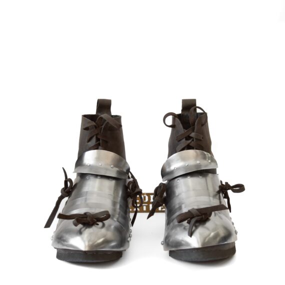 Advanced buhurt boots + sabatons with additional plate front