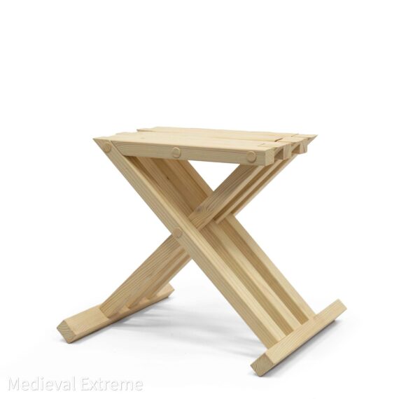 Medium medieval folding chair 3/4