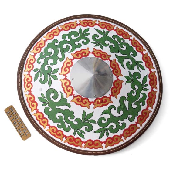 Eastern round shield for armored combat on the flat surface