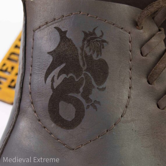 Battle boots with logo logo