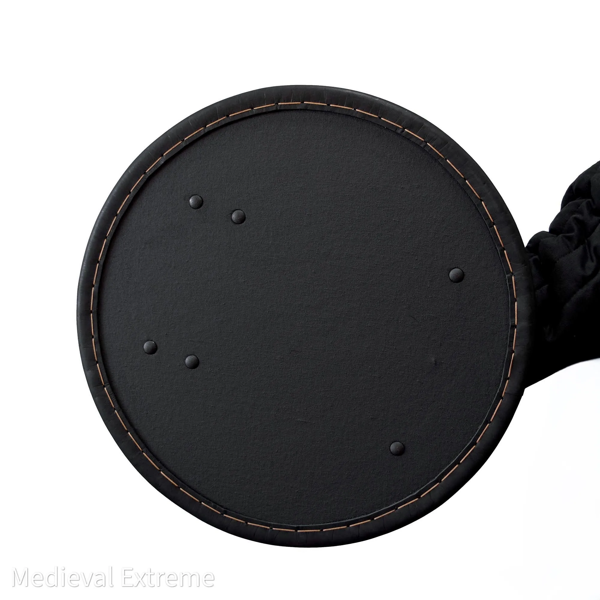 Round shield for armored combat