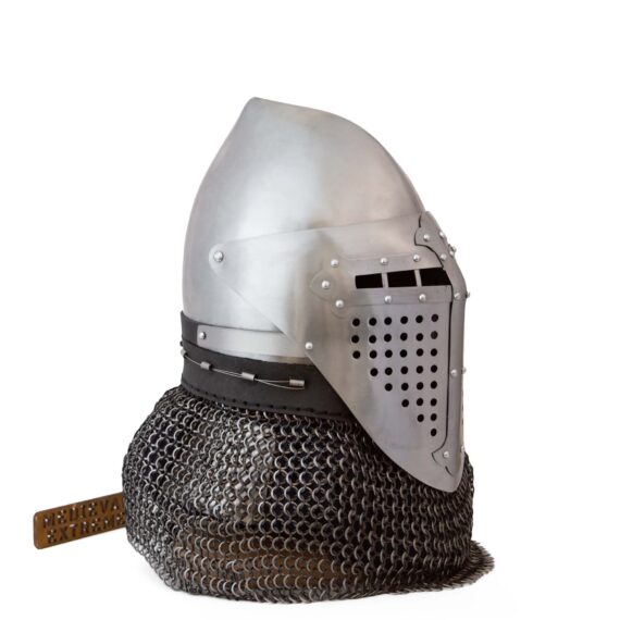 Bascinet of Alexander (ROA) with steel cross side