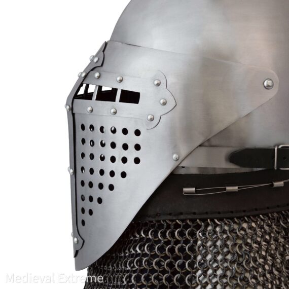 Bascinet of Alexander (ROA) with steel cross side visor