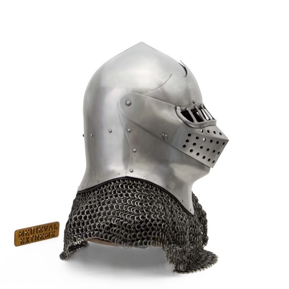 Helmet Armet for armored combat side