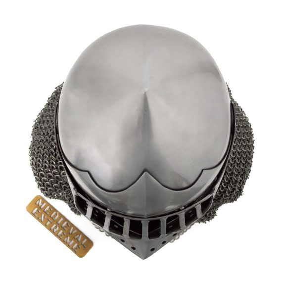 Helmet Armet for armored combat visor top