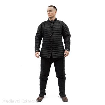 Linen Gambeson and Padded Pants Set front Cotton gambeson and padded pants set for armored combat and buhurt