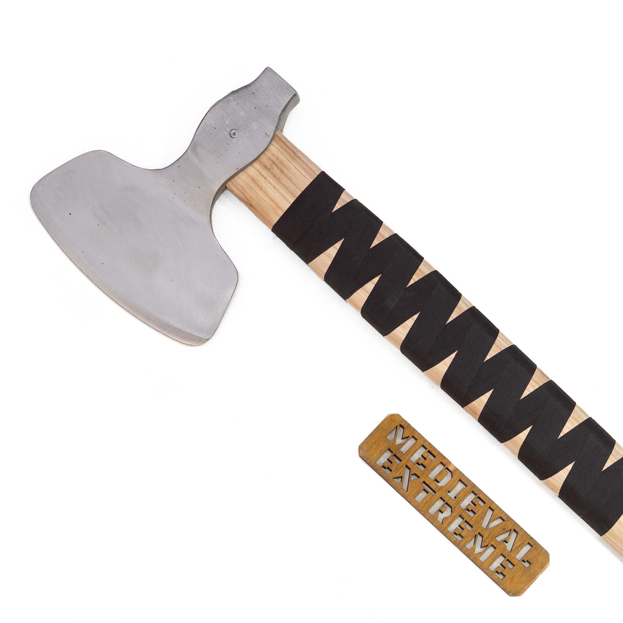 Long axe for buhurt with hammerhead - head updated