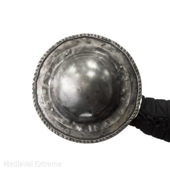 Heavy buhurt buckler in hand