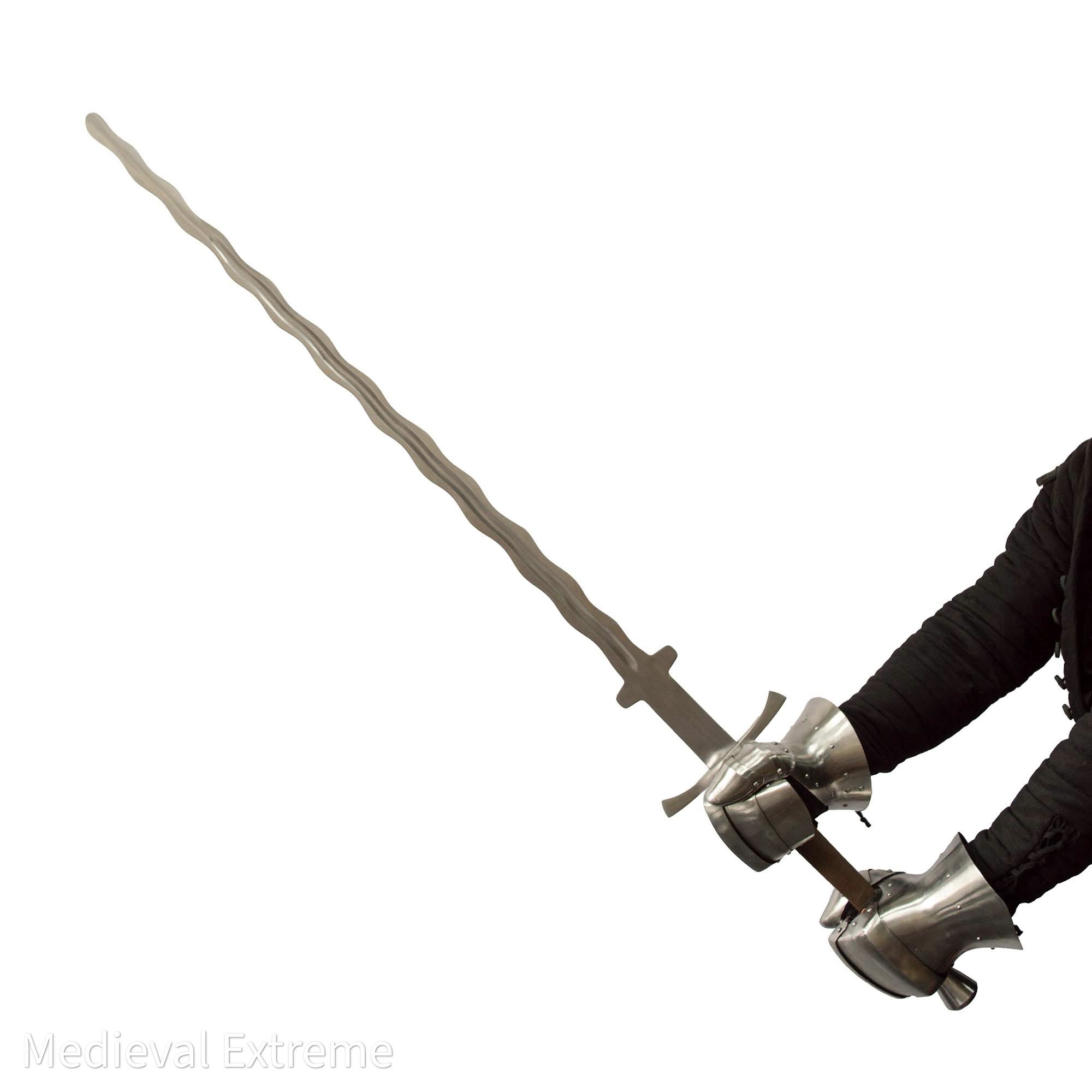 Flamberge two-handed flame-bladed sword [4mm]