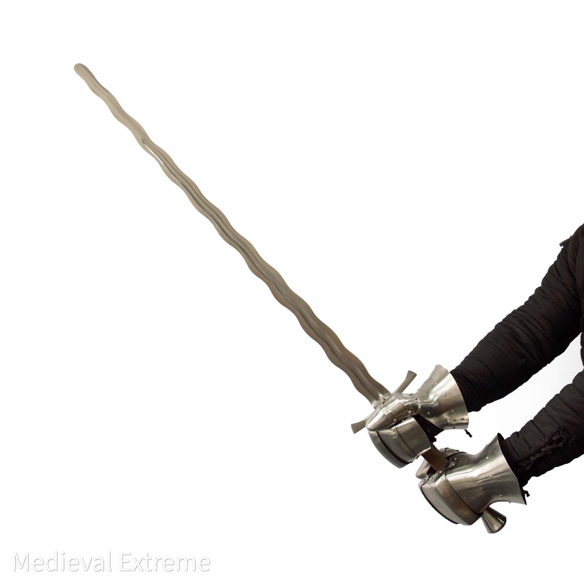 Flamberge longsword flame-bladed sword