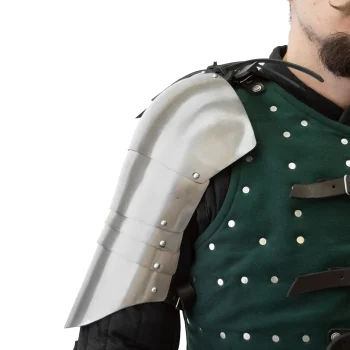 Advanced Segmented Shoulders Rise – hardened steel shoulder armor for medieval combat large