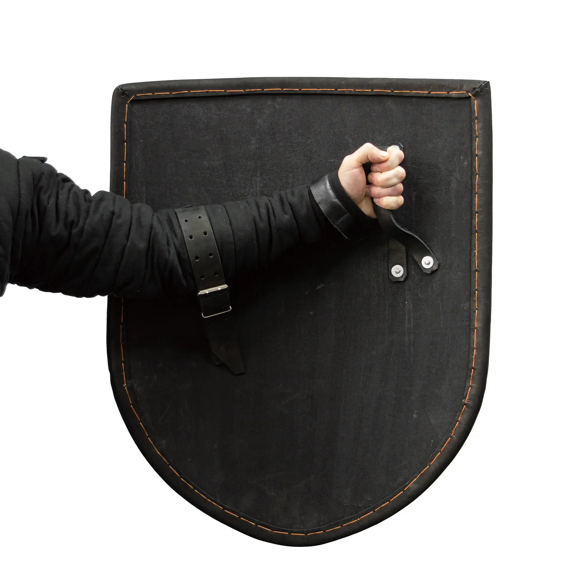 Heather Shield rounded – duel-ready wooden shield with reinforced edge and fabric cover - inside
