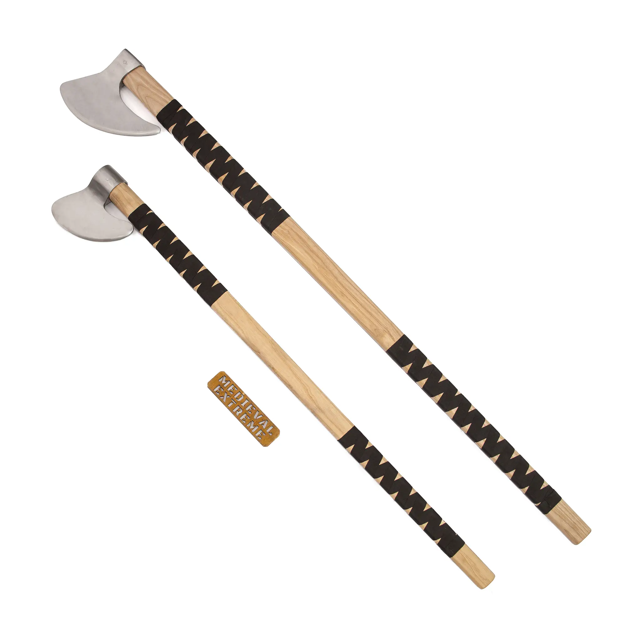 Long Axes Bundle – 100 cm and 125 cm axes for armored combat and buhurt tournaments - full length